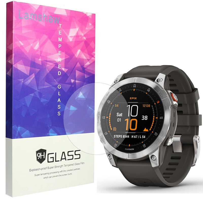 [Australia - AusPower] - Compatible for Garmin Epix Gen 2 Screen Protector, Lamshaw [3 Pack] 9H Tempered Glass Screen Protector Film Compatible for Garmin epix Gen 2 (3 Pack) 3 PACK 