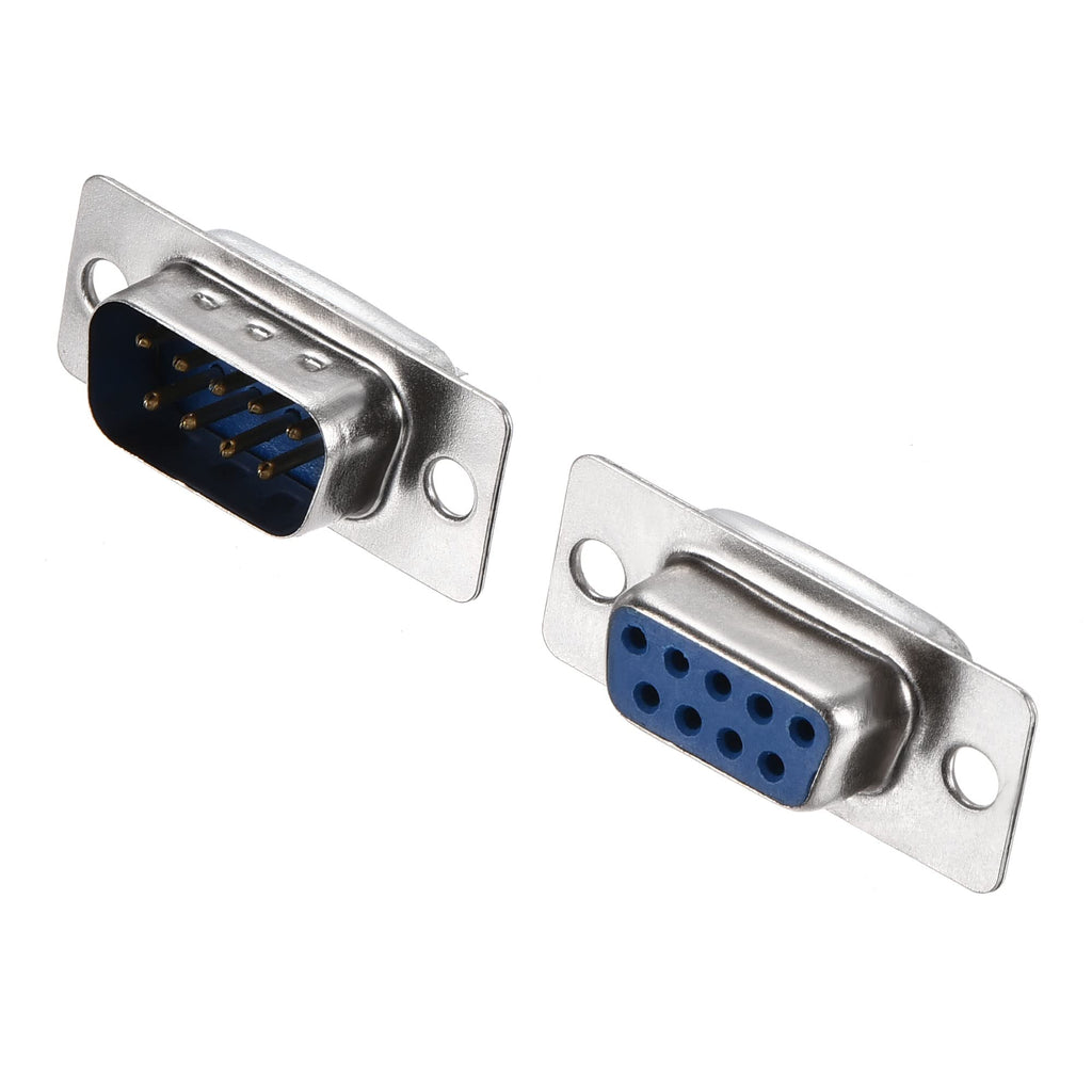 [Australia - AusPower] - MECCANIXITY D-sub DB9 Male Plug and D-sub DB9 Female Socket Board Connector RS232 Serial Port Solderless Terminal Block Adapter 5 Set 