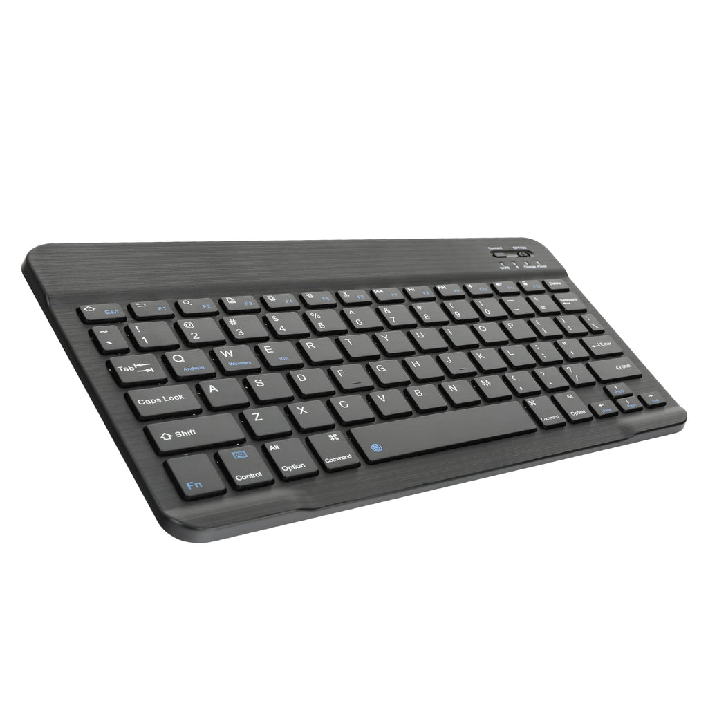 [Australia - AusPower] - HAPPYBE Portable Ultra-Slim Tablet Keyboard for Tablet and Other Bluetooth Enabled Devices Wireless Bluetooth Keyboard Black 