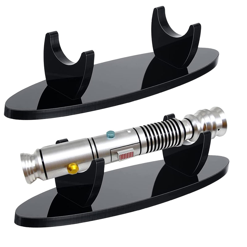 [Australia - AusPower] - Lightsaber Stand Sword Stand Acrylic Desktop Lightsaber Stand Display Sword Stand for Lightsaber Display (Black) 