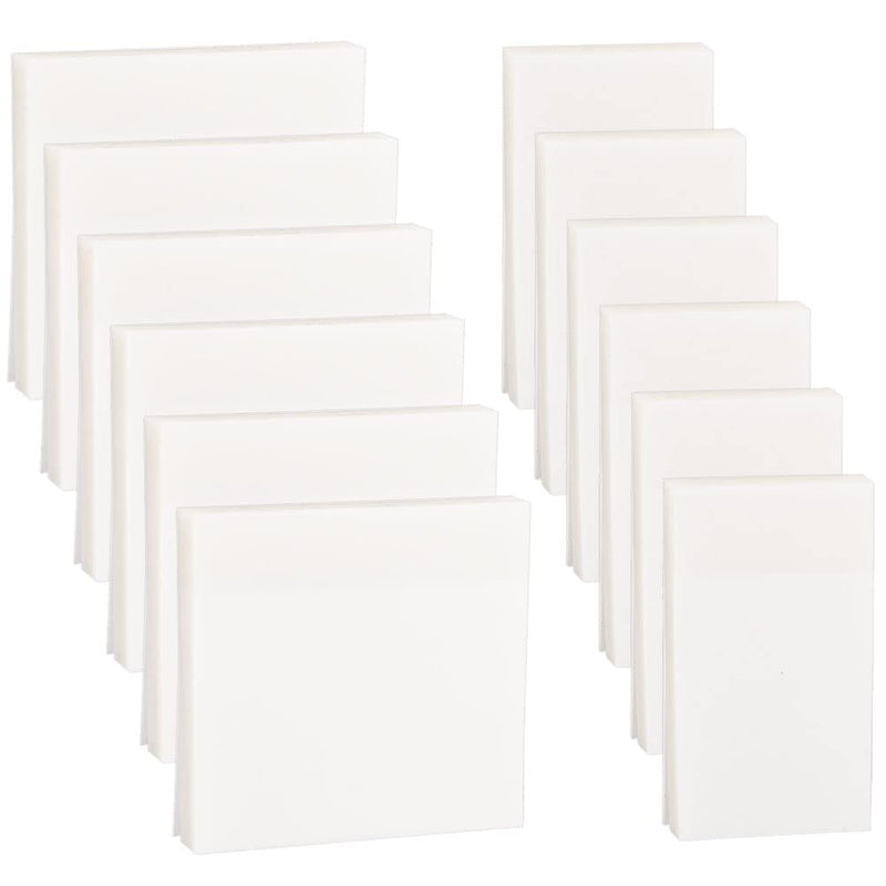 [Australia - AusPower] - 600 Sheets Transparent Sticky Notes, Clear Sticky Notes Waterproof Self-Stick Notes, Removable Translucent Sticky Notes, 12 Packs (3×3inch, 3×2inch; Translucent) 