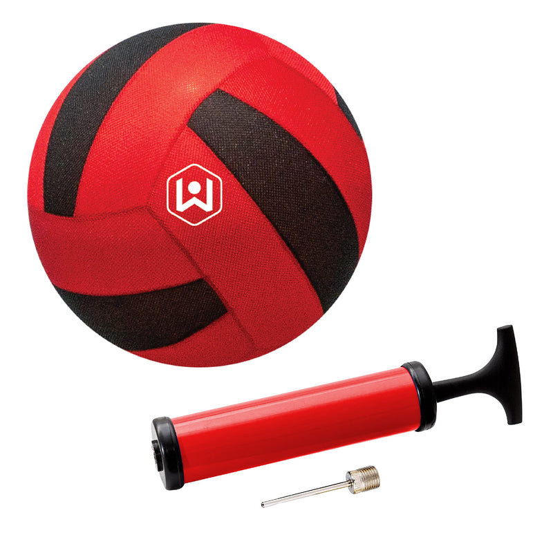 [Australia - AusPower] - Wicked Big Sports Amazon Exclusive Updated Volleyball-Supersized Soccer Ball Outdoor Sport Tailgate Backyard Beach Game Fun for All , Red 