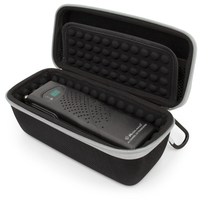 [Australia - AusPower] - CASEMATIX Walkie Talkie Case Compatible with Midland 2 Way Radio, Cobra Handheld CB Radios, Uniden Handheld CB Radio and More - Portable CB Radios Travel Case Only 