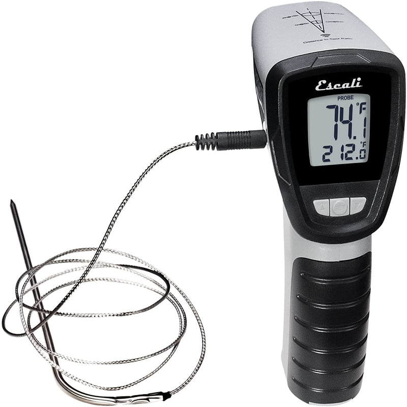 [Australia - AusPower] - Escali SpotIR Infrared Surface and Probe Digital Thermometer, Standard, Grey/Black Handheld 