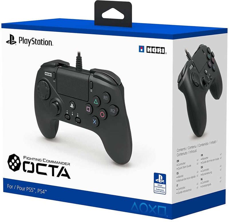 [Australia - AusPower] - HORI PlayStation 5 Fighting Commander OCTA - Tournament Grade Fightpad for PS5, PS4, PC - Officially Licensed by Sony 