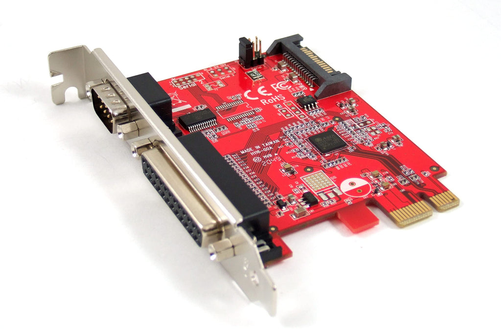 [Australia - AusPower] - Ableconn PEX-IO116 PCI Express Combo Adapter Card with 1x RS232 Serial Port and 1x IEEE 1284 Parallel Port (ASIX AX99100 Controller) 