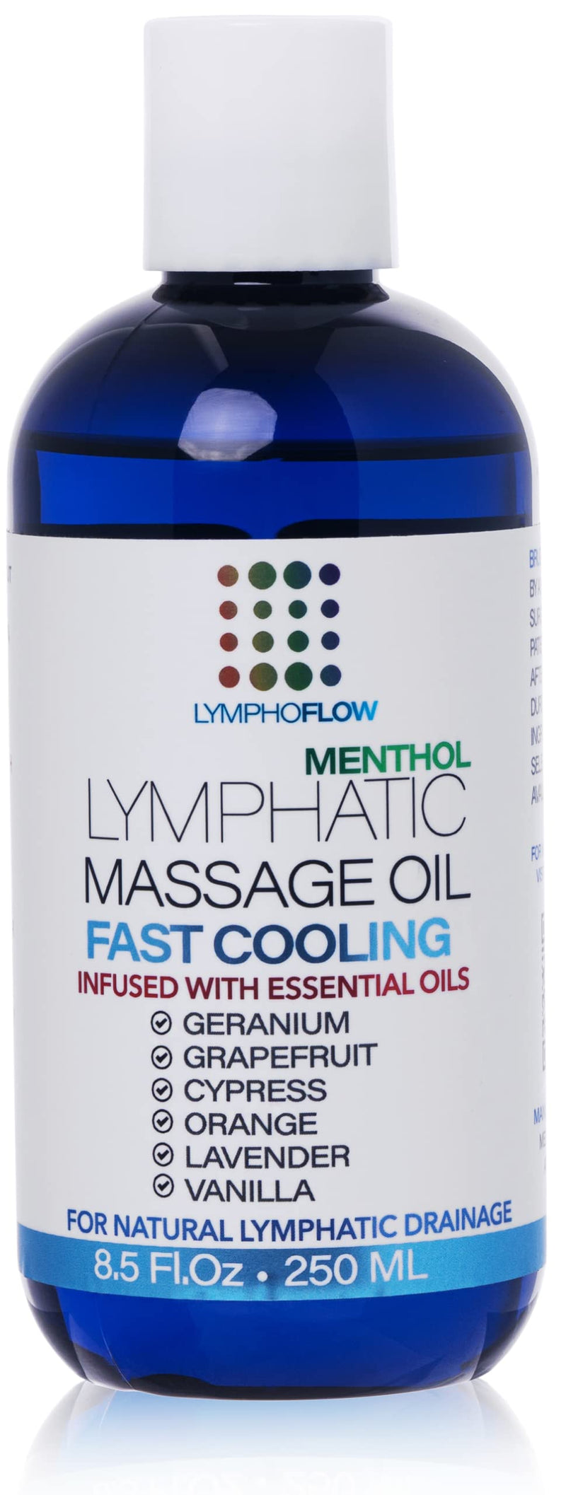 [Australia - AusPower] - Lymphatic Massage Oil with Cooling Menthol: Fast pain Relief with Natural Arnica & Coconut Oil for Lymphatic Drainage, Post Surgery Recovery and lipedema, lymphedema I Liposuction 360 Lipo, BBL,Tummy Tuck I Arnica, Lavender I 8.5oz 