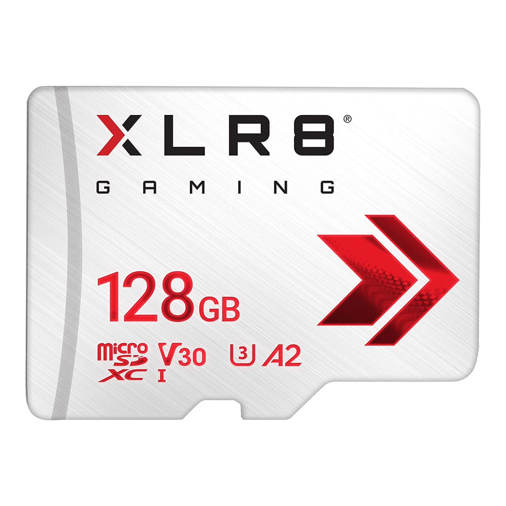 [Australia - AusPower] - PNY XLR8 128GB Gaming Class 10 U3 V30 microSDXC Flash Memory Card - 100MB/s, Class 10, U3, V30, A2, 4K UHD, Full HD, UHS-I, Micro SD 