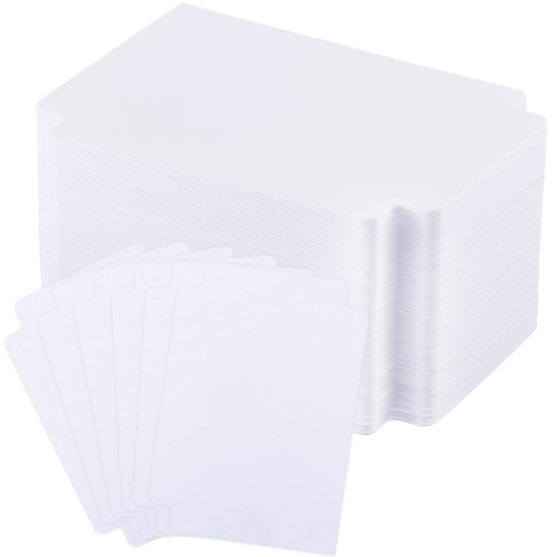 [Australia - AusPower] - White Trading Card Divider Cards Card Sorting Tray Plastic Divider Cards Playing Card Seperator Trading Card Organizer Trading Card Pages for Games Sports Supplies, 69 x 97 mm (100) 100 