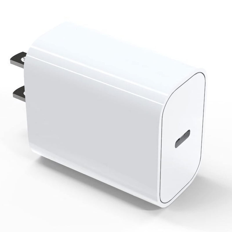 [Australia - AusPower] - USB C Wall Charger 20W, PD Fast Charging USB C Adapter, Type C Port Mini Charging Block Compatible for iPhone 13 Series, 12 Series, 11 Series, Samsung Galaxy, Pixel, and More 