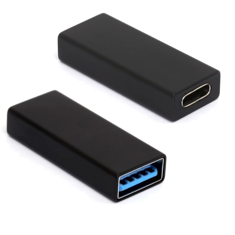 [Australia - AusPower] - GLHONG USB Type C to USB 3.0 Adapter, USB-C Female to USB A Female Connector Compatible with Google Pixel, Huawei, Galaxy S20/S10/S9/S8 etc (2 Pack) 
