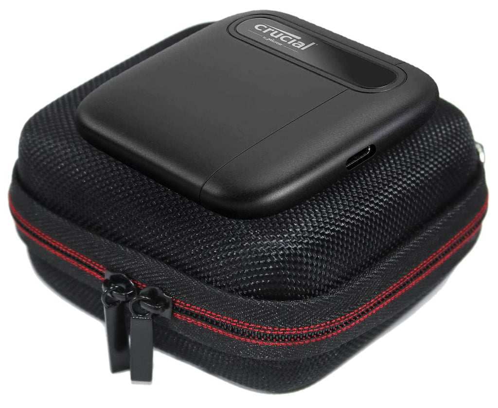 [Australia - AusPower] - Maoershan EVA Hard Case for Crucial X6 500GB/WD 2TB Elements SE Portable SSD - Travel - Protective Carrying Storage Bag 
