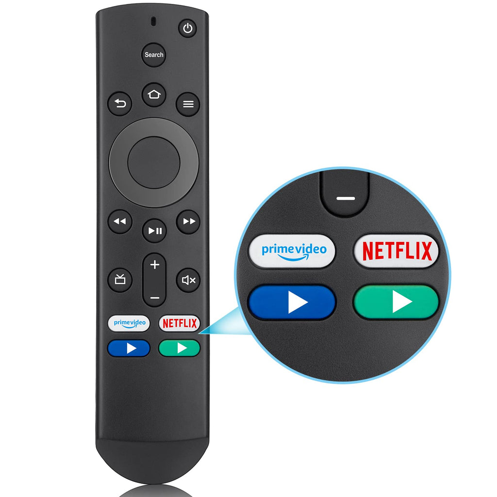 [Australia - AusPower] - TOPKIND TV Remote Replacement for All Toshiba and Insignia Fire TV Edition 4K,Smart TV. Quick Launch with Prime Video/Netflix(Not Support Voice Function) 