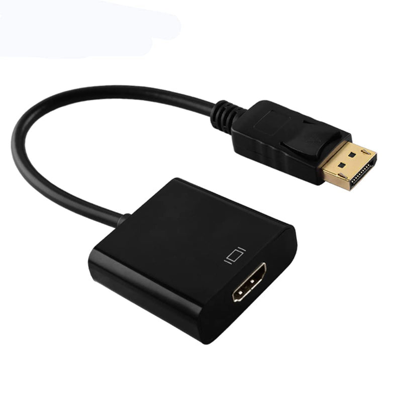 [Australia - AusPower] - DP to HDMI Adapter, Gold-Plated DisplayPort Male to HDMI Female Converter 60Hz Compaitible with PC Laptop Dell HP Monitor HDTV Projector and More Passive DPTOHDMI 