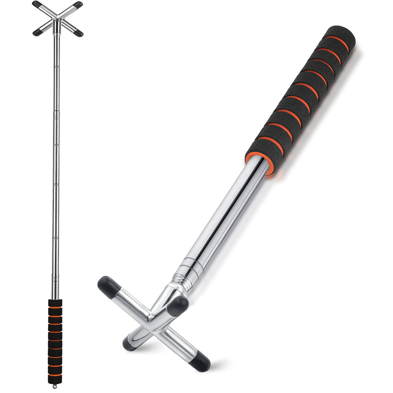 [Australia - AusPower] - Skylety Retractable Pool Bridge Stick, Billiards Cue Bridge with Metal Head, Screw Thread Removable Bridge Head, Pool Cue Accessory for Pool Table 