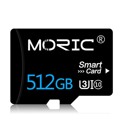 [Australia - AusPower] - 512GB Micro SD High Speed Micro SD SDXC Card Class 10 with Adapter for Wyze, GoPro, Dash Cam, Surveillance，Security Camera（512GB） 