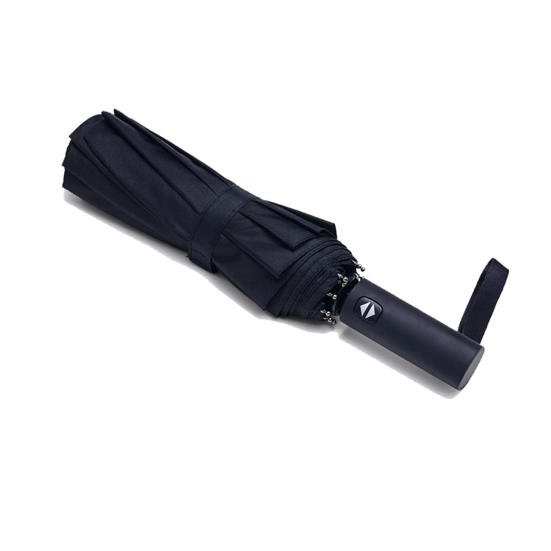 [Australia - AusPower] - NPCQUN Compact Travel Umbrella Windproof Collapsible Auto Folding Mini Small Umbrella Black 