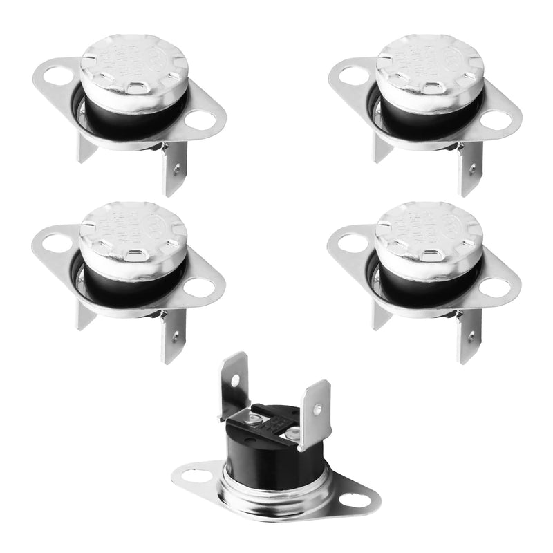 [Australia - AusPower] - Auniwaig 5Pcs KSD301 Thermostat 120ｰC/248ｰF Normally Closed Snap Disc Temperature Switch for Microwave Oven Coffee Maker Smoker 