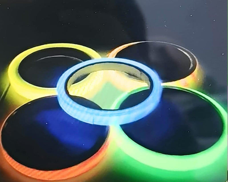 [Australia - AusPower] - Glow Tape 5 Kinds of Colors Lasting Fluorescent Tape — Luminous Tape for Outdoor Sports, Night Decorations, and Home Marking 