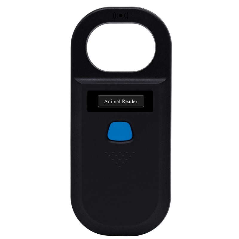 [Australia - AusPower] - Portable OLED Display Pet Microchip Scanner, FDX-B ISO 11784/11785 and RFID EMID Animal Handheld Reader with Information Storage for Animal Tracking and Management 