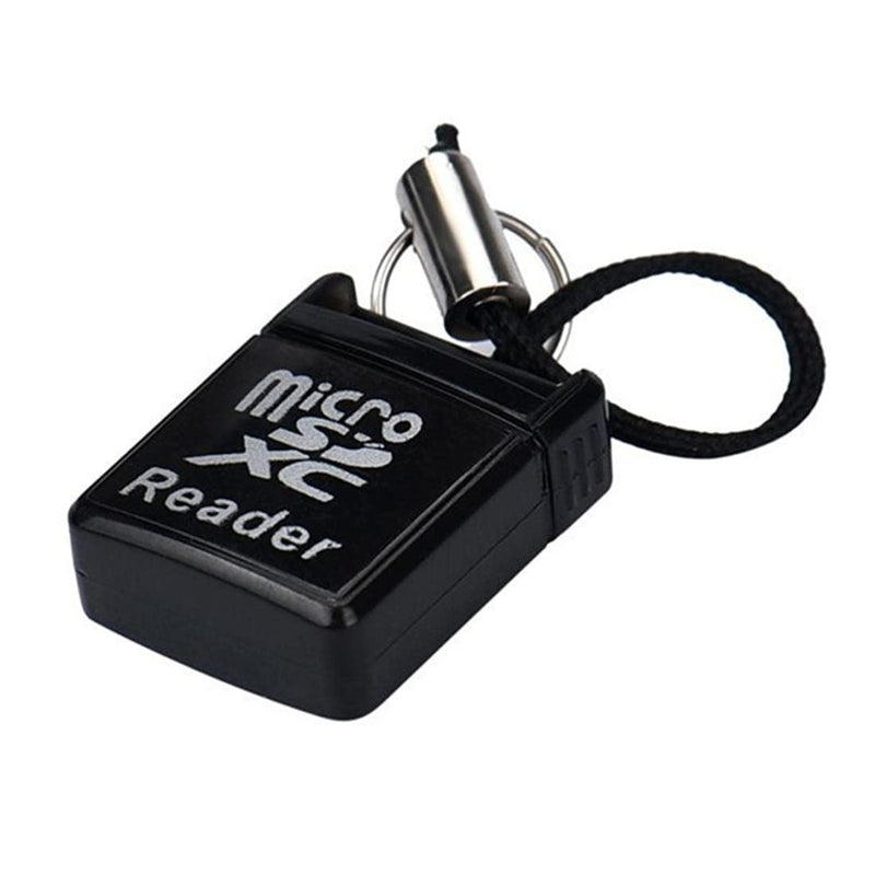 [Australia - AusPower] - TXY USB 2.0 Mini Card Reader Mini Super Speed USB 2.0 Micro SD/SDXC TF Card Reader Adapter Laptop Accessories (Black) Black 