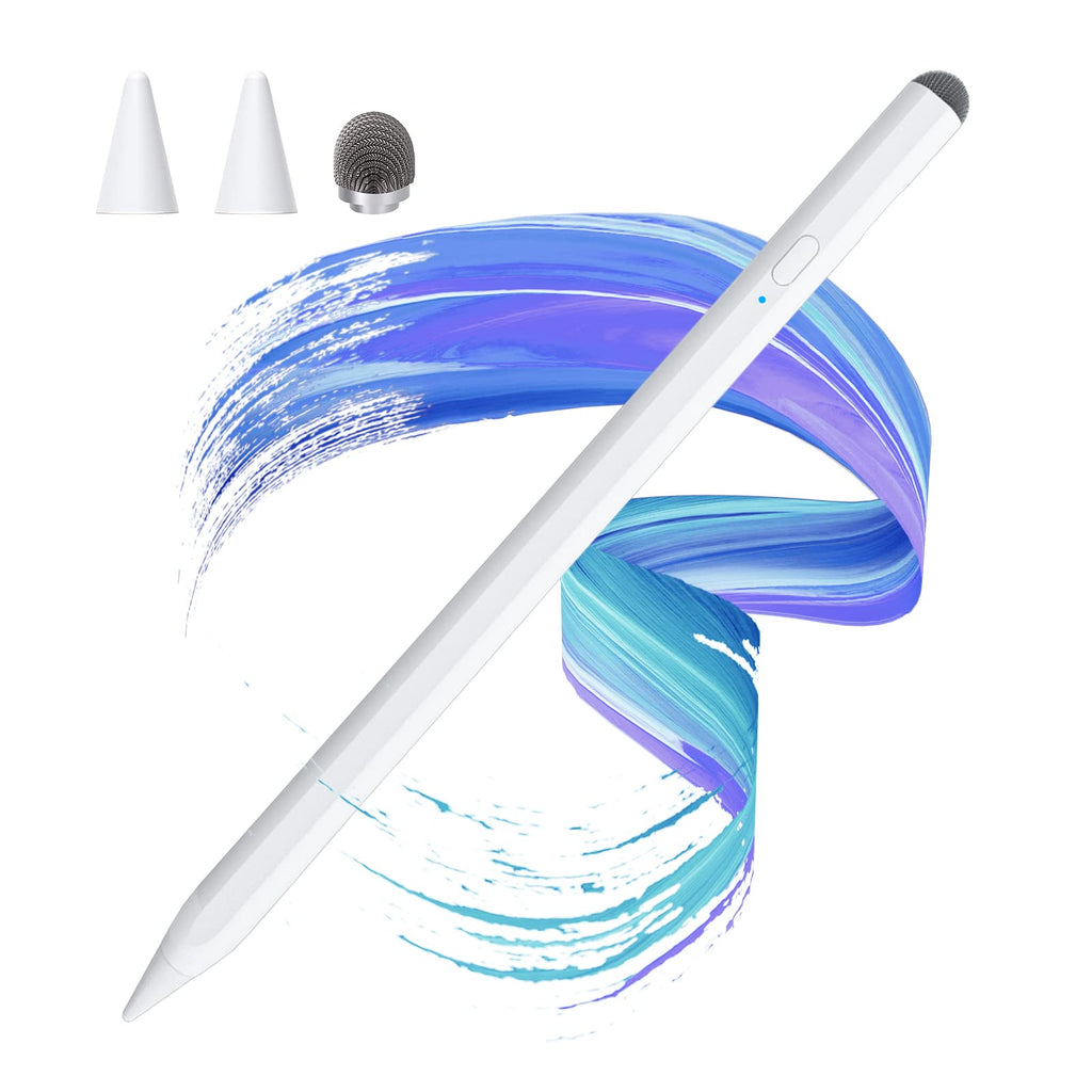 [Australia - AusPower] - Stylus Pen for Apple iPad, with Palm Rejection Tilt Detection, Active Digital Pencil Compatible with Apple iPad 2018 and Later, iPad Pro 11&12.9 inch, iPad 6/7/8/9th, iPad Mini 5/6, iPad Air 3/4/5 Gen 