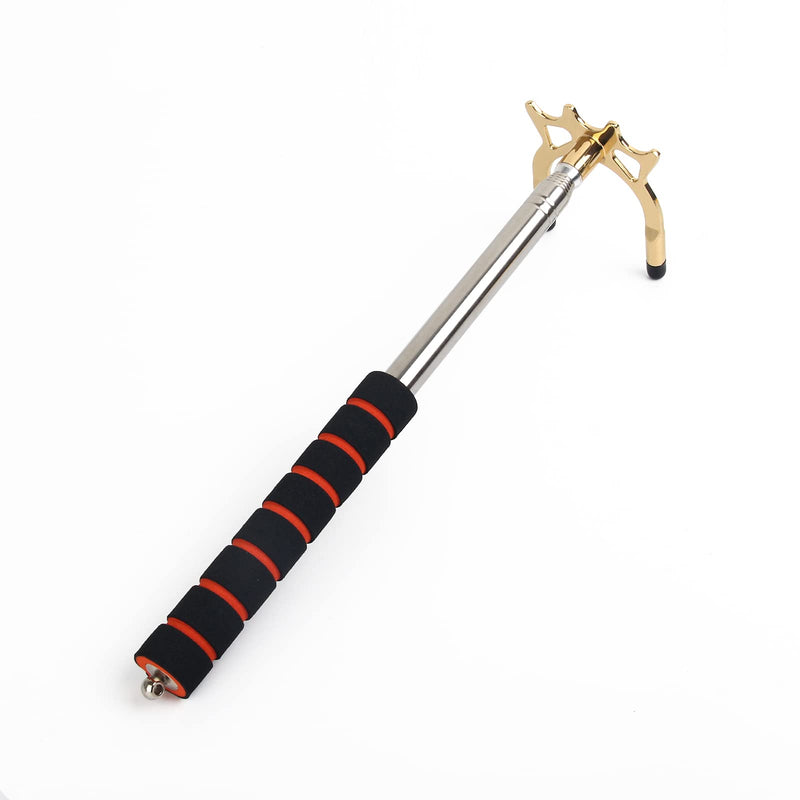 [Australia - AusPower] - Coolrunner Retractable Billiards Cue Stick Bridge Retractable Pool Cue Stick Billiards Pool Cue Accessory Retractable Pool Stick with Removable Bridge Head (High Fork Head) 
