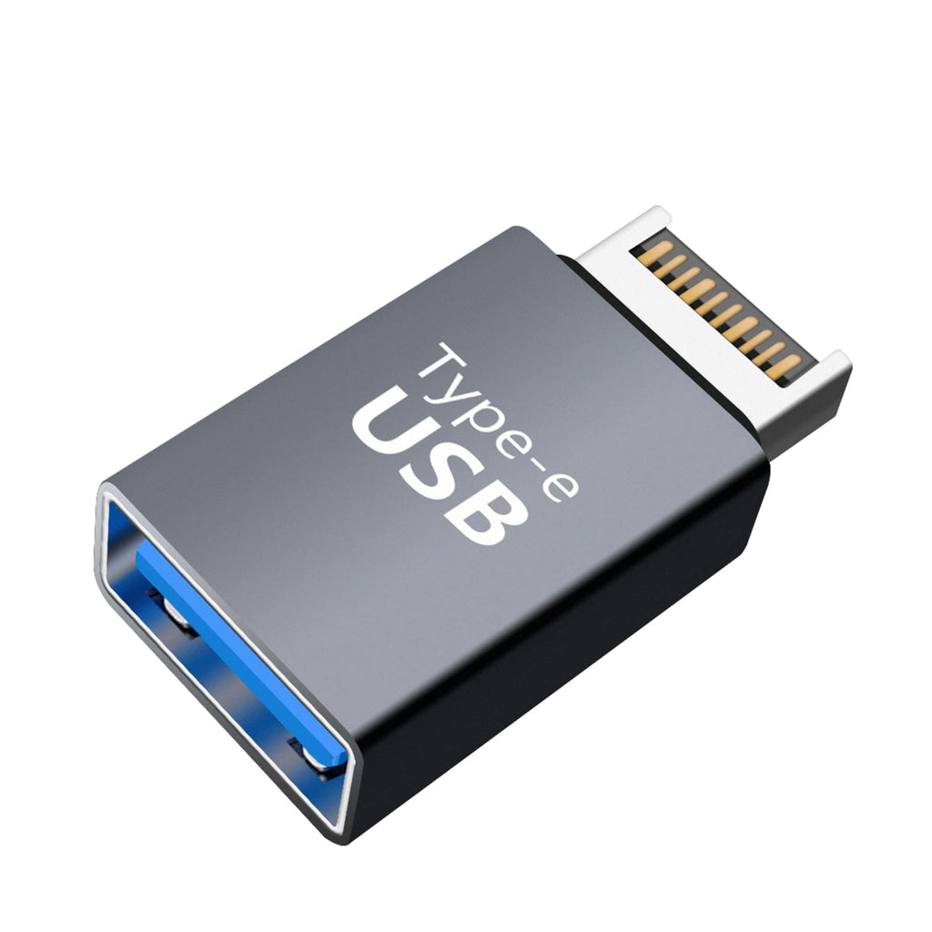[Australia - AusPower] - YACSEJAO USB 3.1 Front Panel Header, Transfer Speeds Up to 10 Gbps, Type-E Male to USB A Female Motherboard Extension Data Adapter Cable for Laptop and Desktop Computer 
