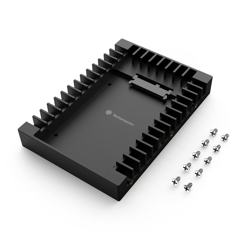[Australia - AusPower] - Yottamaster 2.5" to 3.5" Hard Drive Adapter-ABS Hard Drive Mounting Bracket for 7/9.5/12.5/15mm 2.5" SATA HDD SSD, SATA 3.0 Interface 