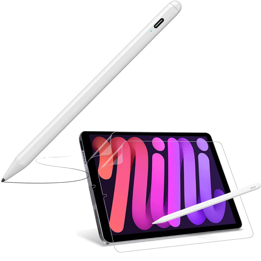 [Australia - AusPower] - Stylus Pen for iPad with Palm Rejection,Paper Screen Protector Compatible with iPad Mini 6 2021 (6th Generation, 8.3 Inch) 