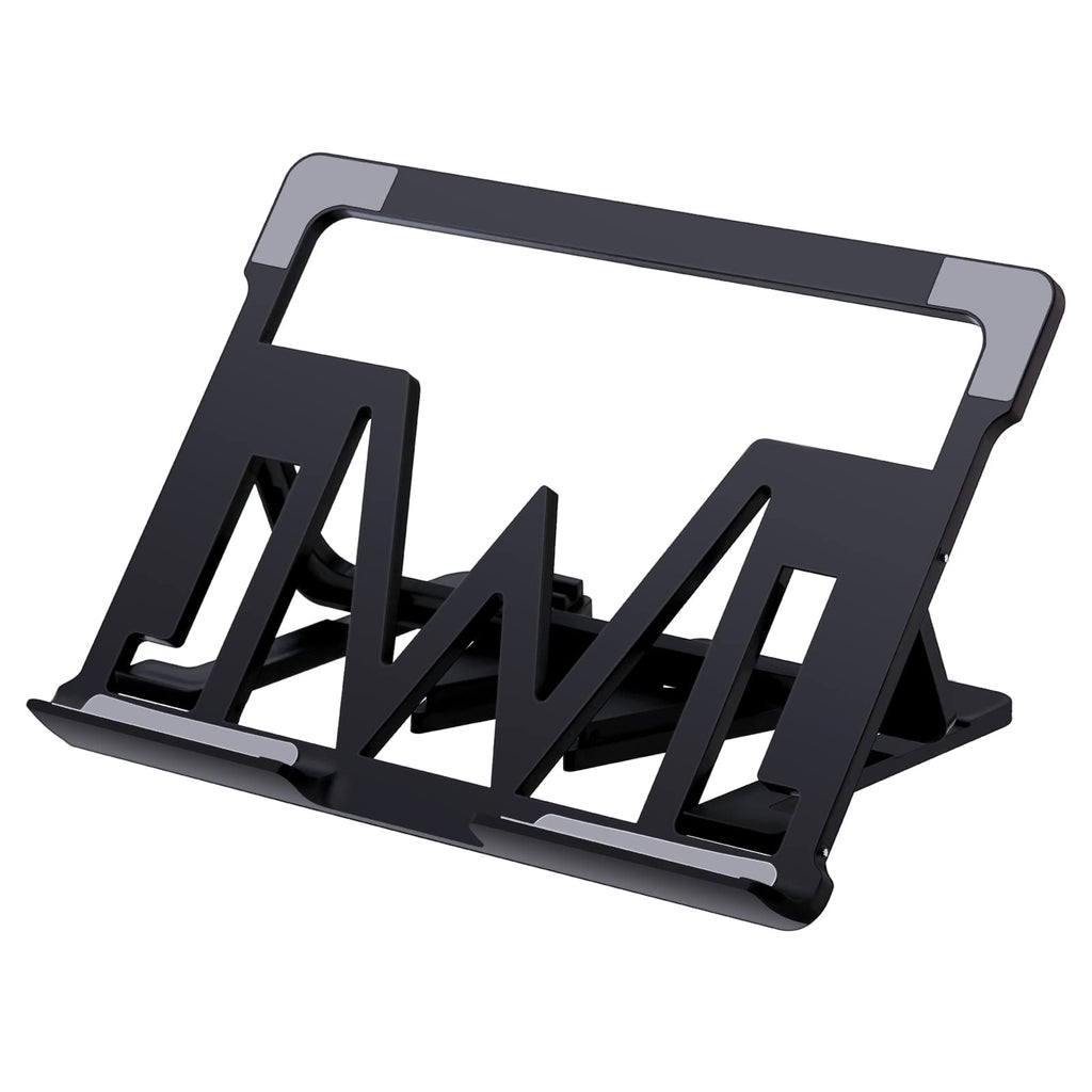 [Australia - AusPower] - Light Pad Stand, Iusmnur Ergonomic Foldable Portable Design with 5 Angle Adjustable Non-Skidding Holder Compatible with 8" to 17" A3/A4 Artist Light Box(Black) 