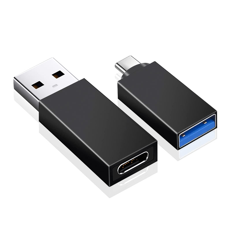 [Australia - AusPower] - Weldiea USB C to USB Adapter and USB to USB C Adapter(Pack of 2) USB C Female to USB Male Adapter and USB Female to USB C Black USB to USB C and USB C to USB(Pack of 2) USB to USB C and USB C to USB(Pack of 2) 