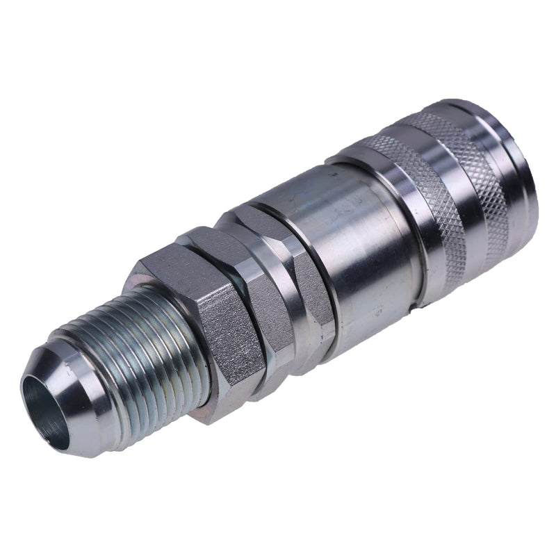 [Australia - AusPower] - JZGRDN Female Hydraulic Flat Face Quick Coupler KV11305 Compatible with John Deere 240 250 313 315 317 318 319 320 323 CT315 CT322 110 210 310 315 324 410 710 210 244 304 324 