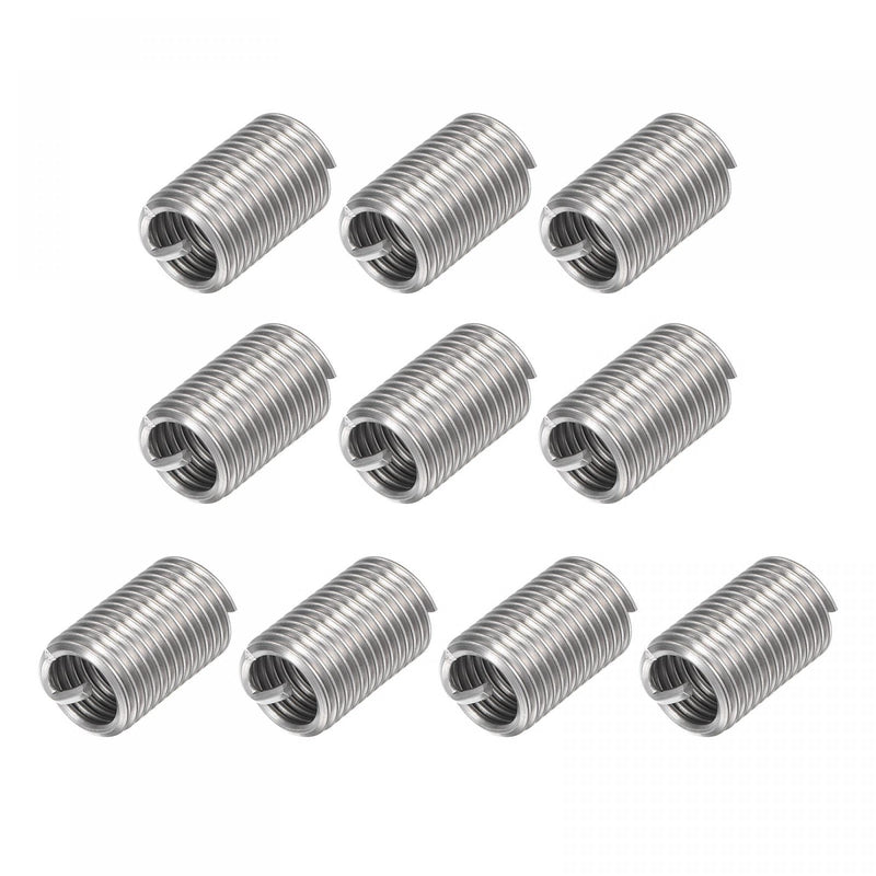 [Australia - AusPower] - uxcell Wire Thread Inserts 1/2-13 UNC 2.5D 304 Stainless Steel Helical Type Coiled Wire Screw Repair Threaded Sleeve Steel Sheath 10pcs 