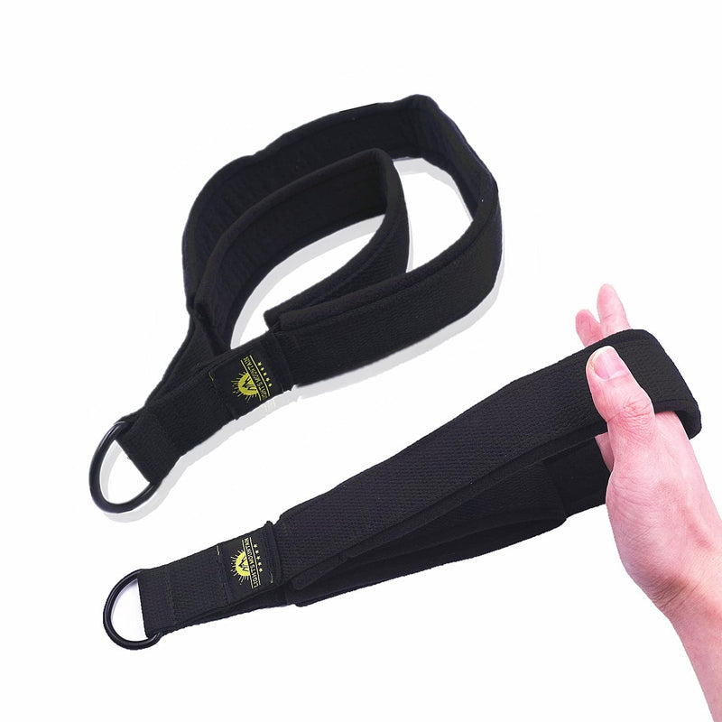 [Australia - AusPower] - Lights Mountain 1 Pair Pilates Double Loop Straps for Reformer, Fitness D-Ring Straps Handle, Yoga Exercise Accessories for Home Gym Workout 