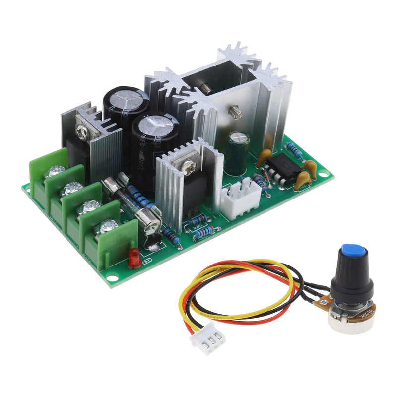 [Australia - AusPower] - PWM DC Motor Speed Controller Module 12V 24V 36V 48V Adjustable Speed PWM Electronic Governor Controller Regulation Switch 20A Ultra Small LED Dimmer 