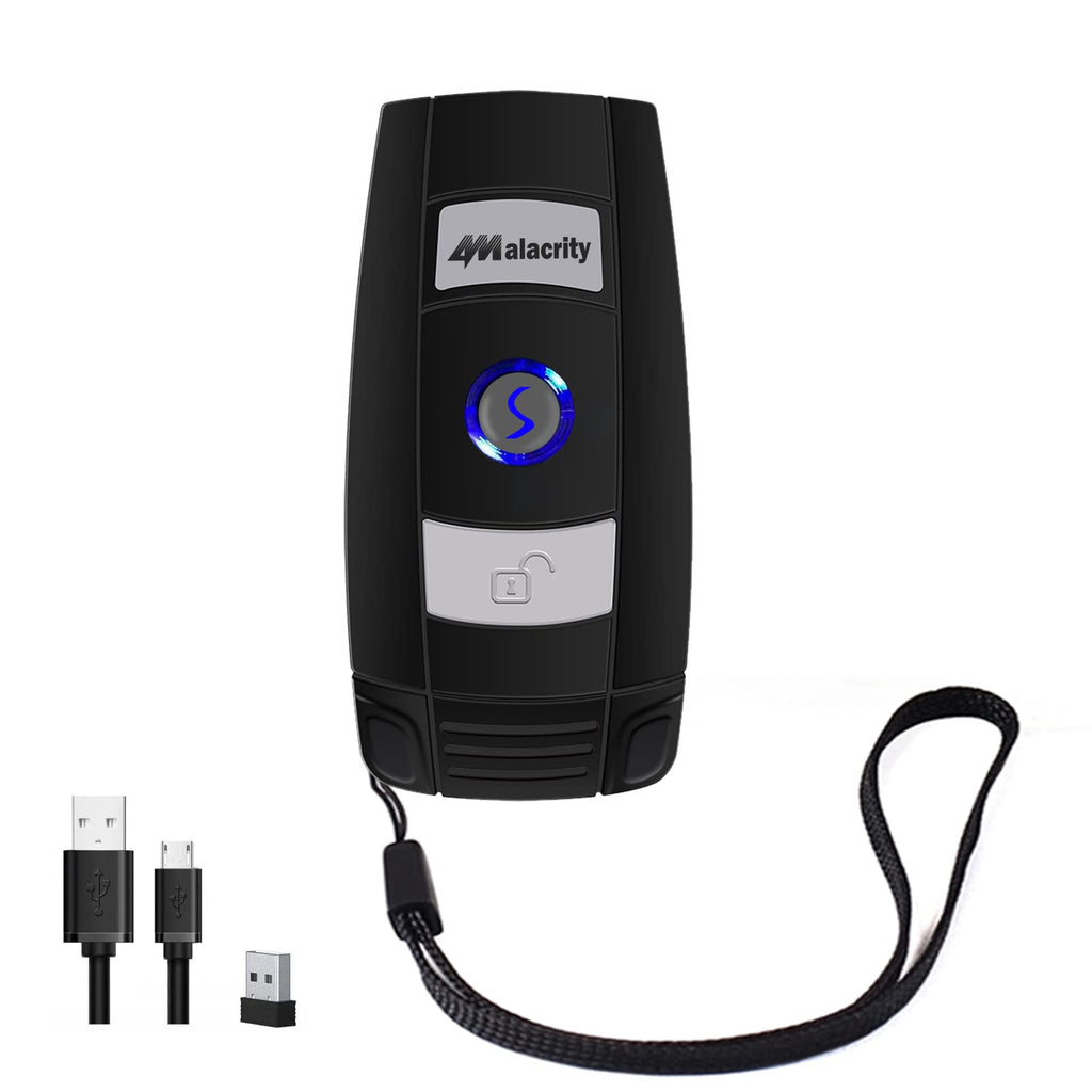 [Australia - AusPower] - Alacrity Bluetooth Barcode Scanner, Portable Mini 1D Handheld Barcode Scanner 3-in-1 Bar Code Reader Scanner Scanning Work with Windows, Android, iOS, Tablets or Computers Able to Scan Codes on Screen 