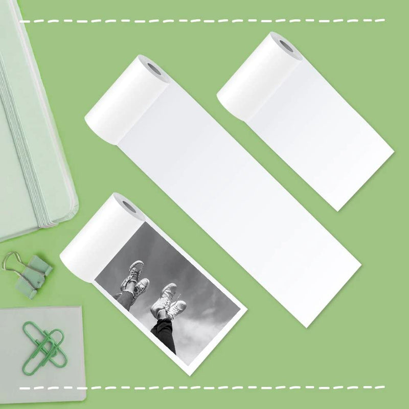 [Australia - AusPower] - Poooliprint White Special Photo Paper 3 Rolls 57mm Thermal Paper for Poooli Pocket Printer 