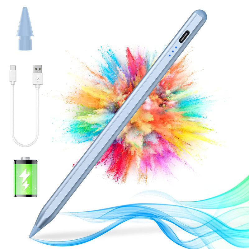[Australia - AusPower] - Kailfee Stylus Pen for iPad, Apple Pencil for iPad 9th Gen, iPad Mini 6th Gen, Apple Pen for iPad 2018-2022, iPad Pro 11 and iPad Pro 12.9 3/4/5 Gen, iPad Air 3/4/5, iPad Mini 5th, iPad 6/7/8th Gen Blue 