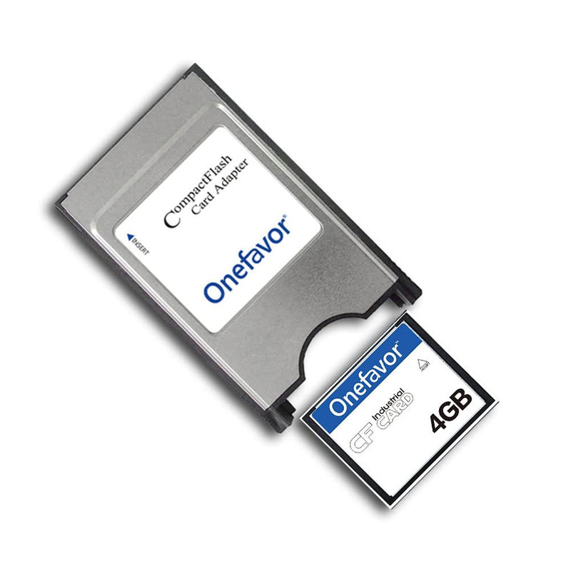 [Australia - AusPower] - Onefavor Compact Flash to PCMCIA Ata Adapter CF to PC Card Adapter PCMCIA Ata Adapter for Cf 2 Card (Come with 4GB CF Memory Card) 4GB Compact Flash to PCMCIA 
