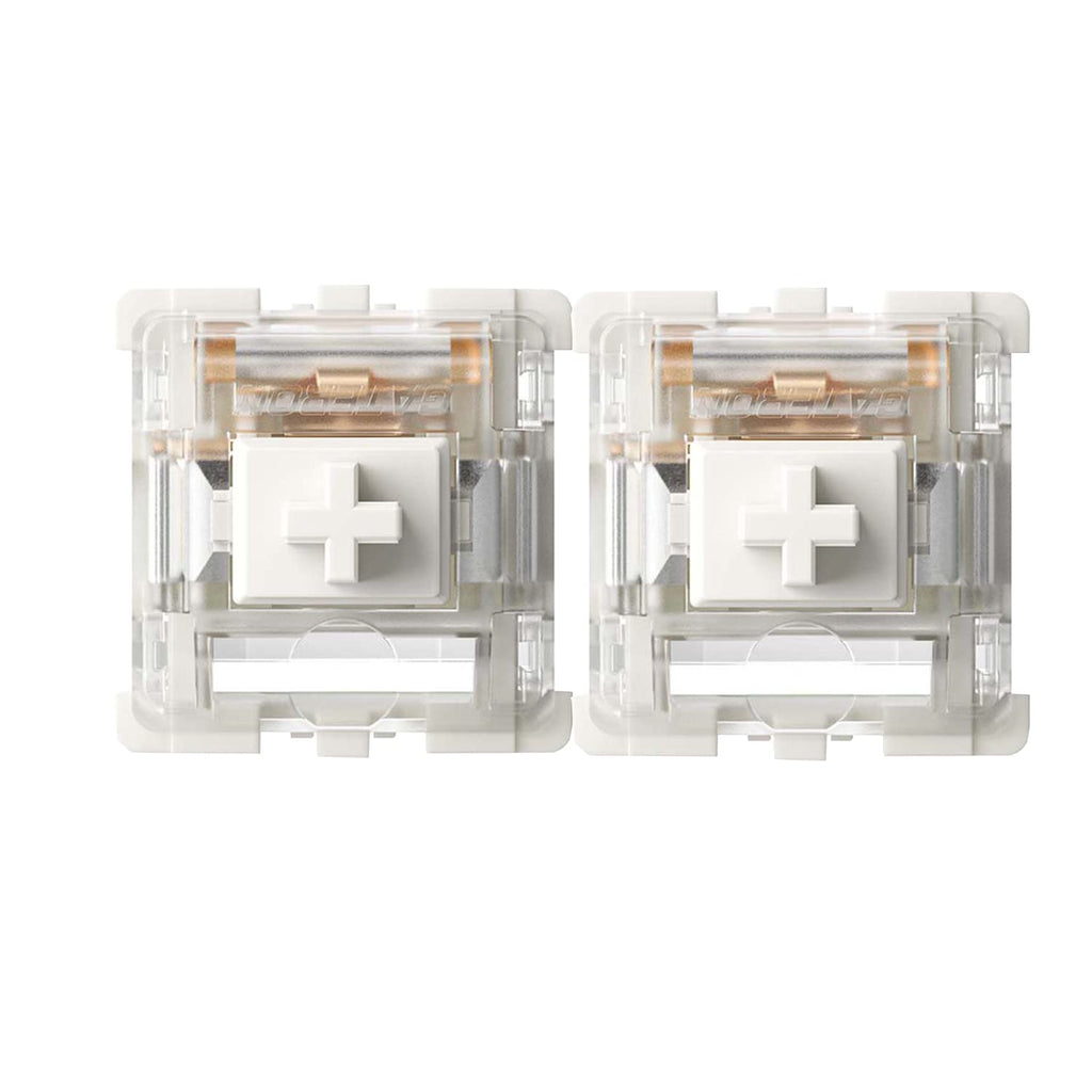 [Australia - AusPower] - Gateron G White Clear Pro Switches Pre-lubed 3pin RGB SMD Linear for Gaming Mechanical Keyboard (108pcs, Clear) 108 PCS 