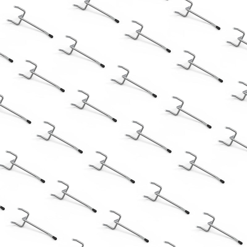 [Australia - AusPower] - HUHOLE Pegboard Hooks 50PC Pegs Ideal Garage Organization Wall Storage Tool Organizer Fit 1/4" 1/8" Peg Board with Plastic Tip 2 Inch 