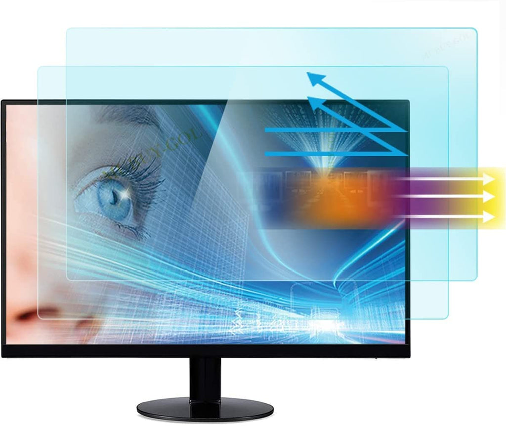 [Australia - AusPower] - Blue Light Screen Protector 22 inch Monitor (2 Pack) Desktop Monitor 16:10 Widescreen, Reduce Glare Reflection and Eyes Strain, Help Sleep Better (18.66" W x 11.69" H) 