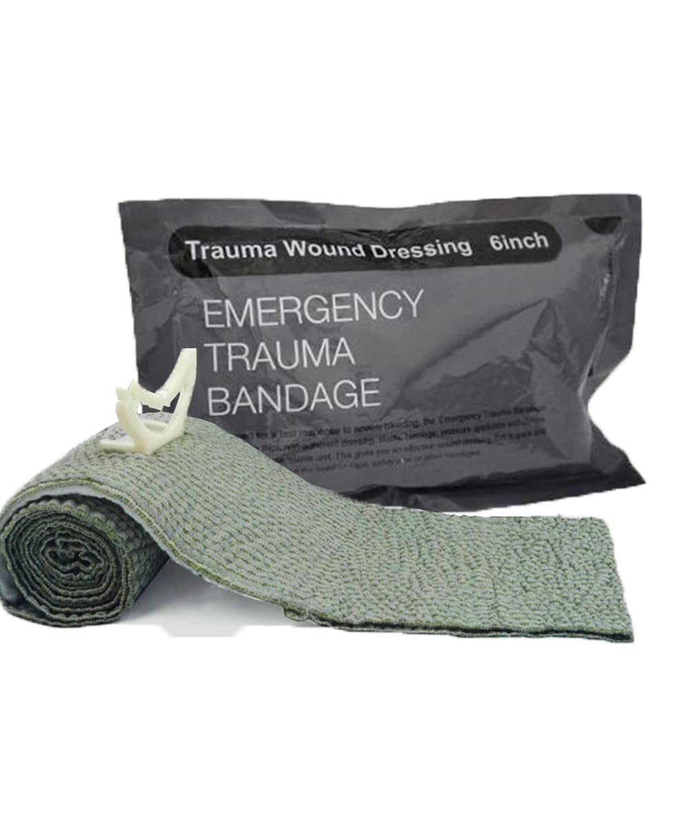 2 Packs Israeli Bandages 6 Inch , Emergency Compression Trauma