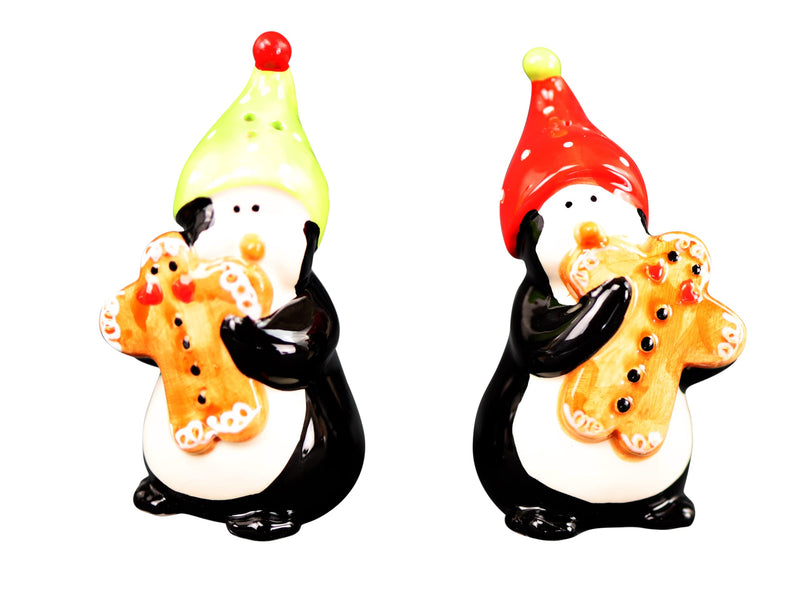 [Australia - AusPower] - Iconikal Ceramic Salt & Pepper Shaker Set, Christmas Penguin 