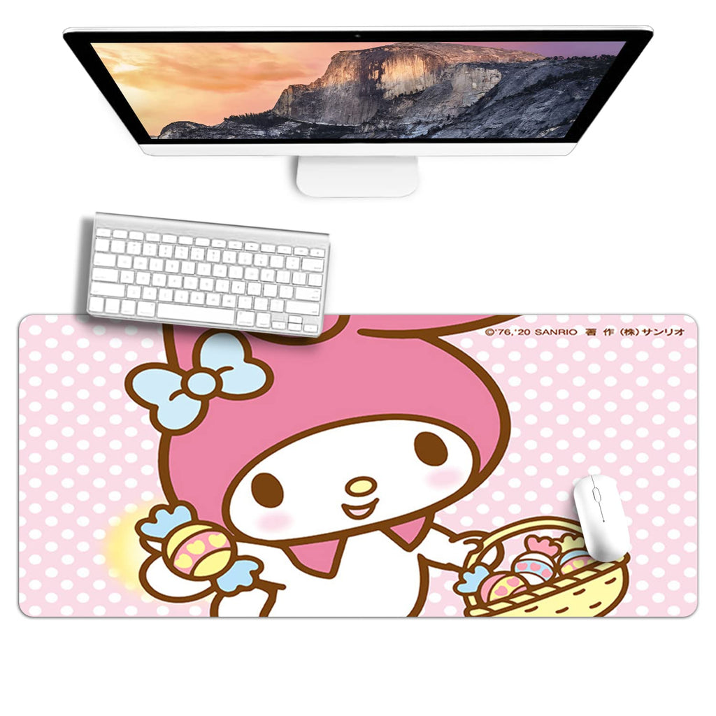 [Australia - AusPower] - My Melody Gaming Mouse Pad with Stitched Edge Non-Slip Rubber Base Mousepad Desk Writing Mat for Laptop Computer(11.8*27.5 inch) my melody 