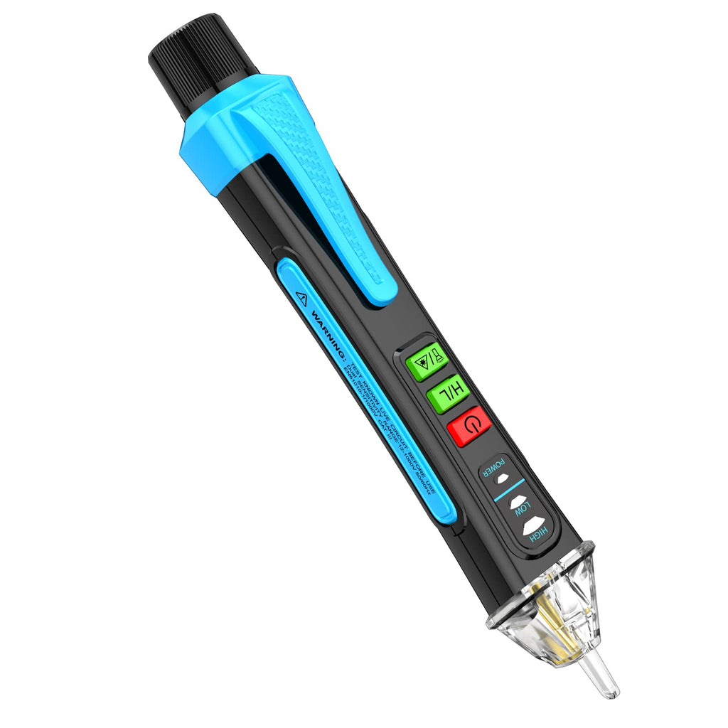 [Australia - AusPower] - Aicevoos A1 Voltage Tester/Non-Contact Voltage Tester with Range AC 12V-1000V/48V-1000V, Live/Null Wire Tester, Electrical Tester with Flashlight, Buzzer Alarm, Wire Breakpoint Finder 