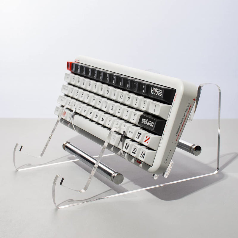 [Australia - AusPower] - 1 Pcs 3-Tier Mechanical Keyboard Display Stand Keyboard Holder Transparent Acrylic Stand for Storage Three Mechanical Keyboard 