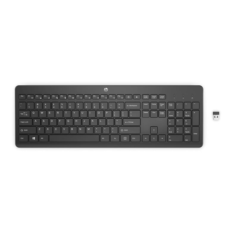 [Australia - AusPower] - HP 230 Wireless Keyboard, Numeric Keypad, Wireless, Comfort Design, Sleek and Quiet (3L1E7AA#ABA) 