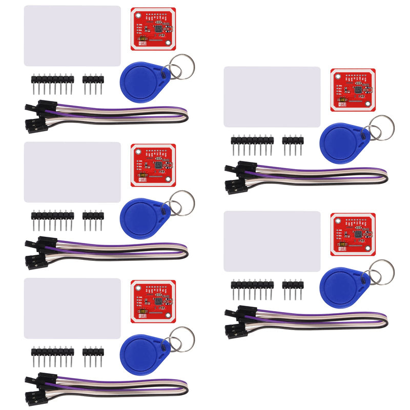 [Australia - AusPower] - 5PCS PN532 NFC NXP RFID Module V3 User Kit Near Field Communication Reader Writer Module Kit I2C SPI HSU with S50 White Card Key Card for Raspberry Pi DIY Smart Phone 